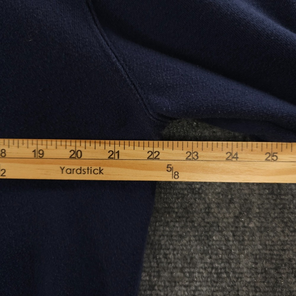 West Virginia Mountaineers Sweatshirt Mens Medium Blue Embroidered Colosseum - Picture 5 of 14